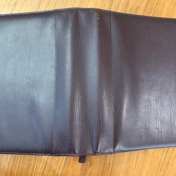 Franklin Quest Planner Brown Reddish Pebbled Leather Full Zip Large - Picture 3 of 16